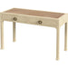 Chatham Raffia 2-Drawer Desk by Butler Specialty Company. Made from saguran raffia, gmelina arborea wood, mdf, oak veneer, aluminum in a unique style.