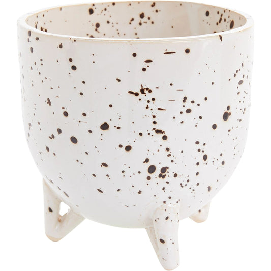 Reid Pot by Accent Decor in white. Made from ceramic in a modern style.