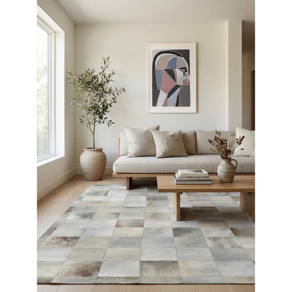 Natural Hide Rug by Exquisite Rugs. Made from leather hide in a unique style.