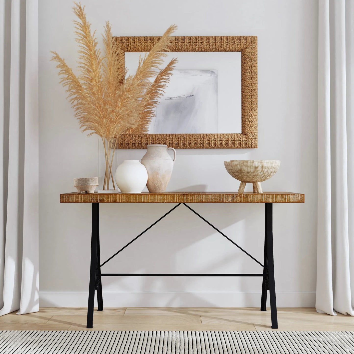 006 SI-2324900 | Lifestyle | Gloucester Wall Mirror by Butler Specialty Company in dark brown. Made from glass, plywood in a rustic style.