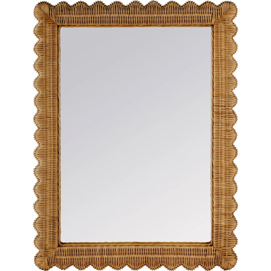 Flora Wall Mirror by Butler Specialty Company. Made from plywood, rattan, glass in a unique style.