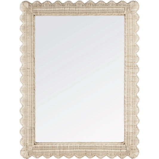 Flora Wall Mirror by Butler Specialty Company. Made from plywood, rattan, glass in a unique style.