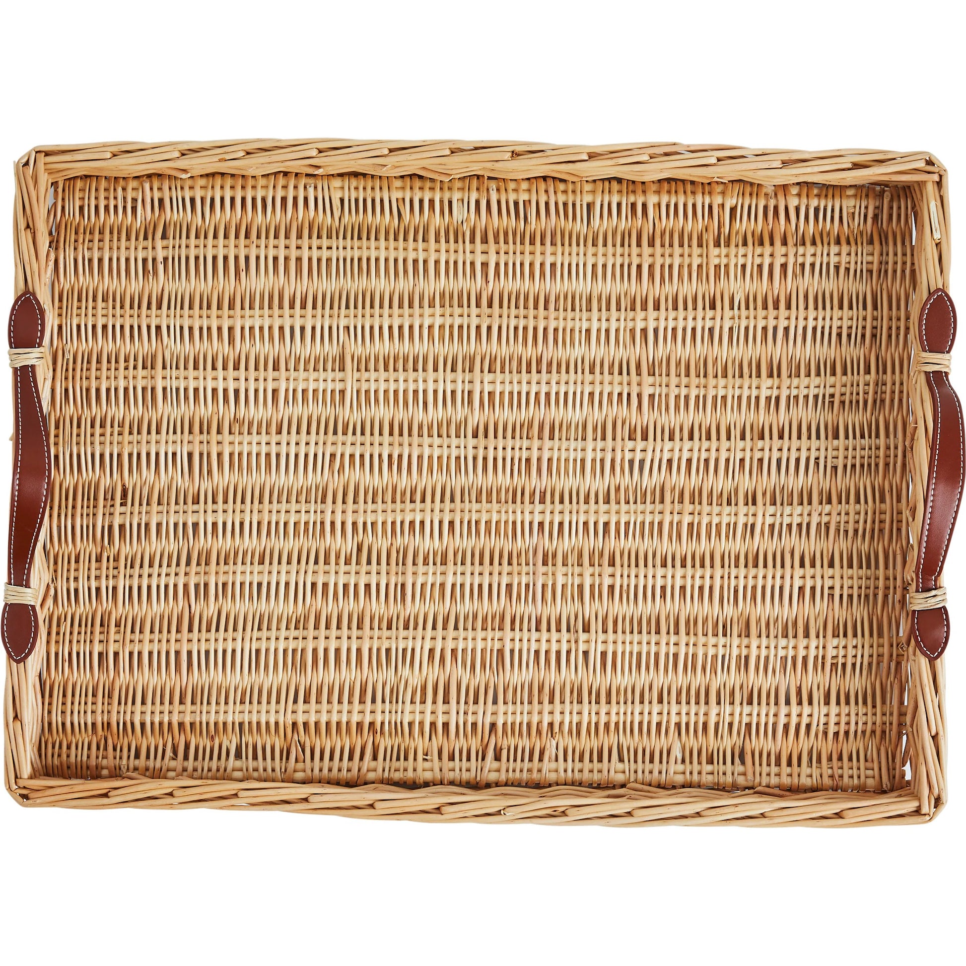 Island Tray by Chelsea House in tan. Made from rattan in a rustic style.