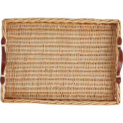 Island Tray by Chelsea House in tan. Made from rattan in a rustic style.