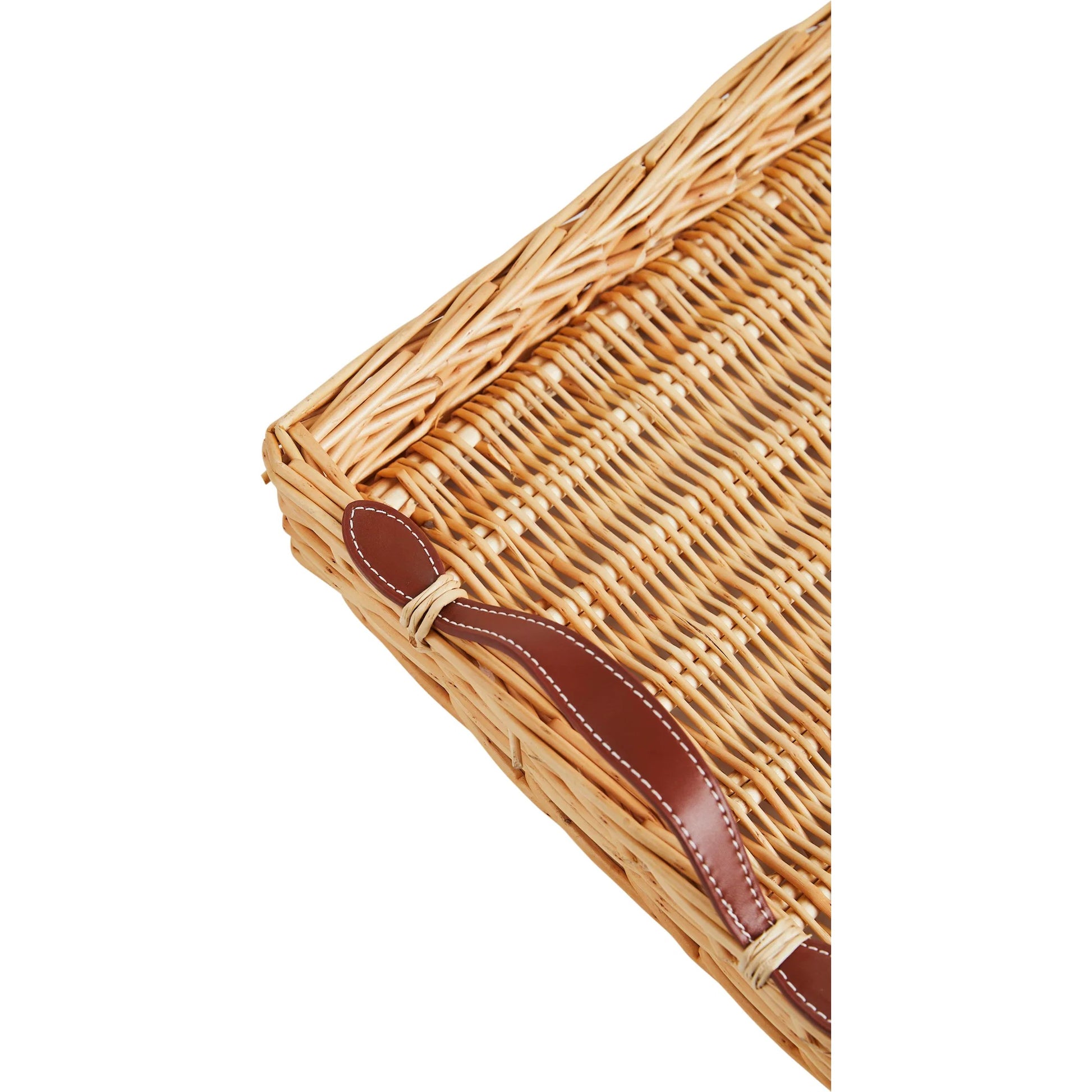 Island Tray by Chelsea House in tan. Made from rattan in a rustic style.