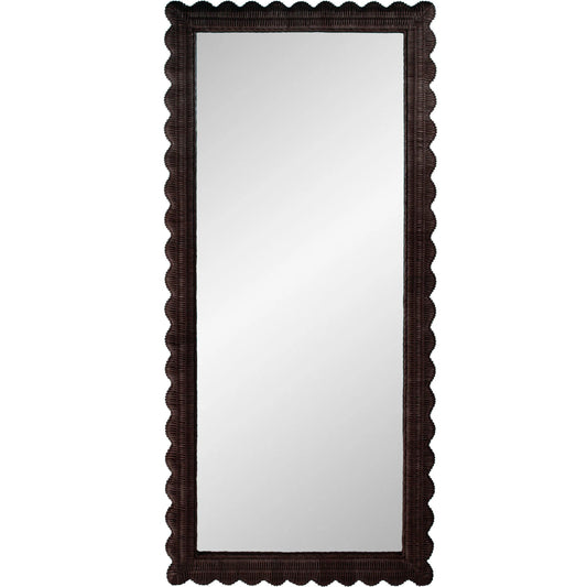 Flora Floor Mirror by Butler Specialty Company. Made from plywood, rattan, glass in a unique style.