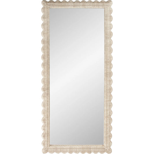 Flora Floor Mirror by Butler Specialty Company. Made from plywood, rattan, glass in a unique style.