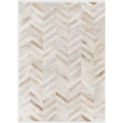 Natural Hide 9771 Rug by Exquisite Rugs in beige. Made from leather hide in a unique style.