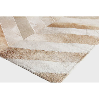 Natural Hide 9771 Rug by Exquisite Rugs in beige. Made from leather hide in a unique style.