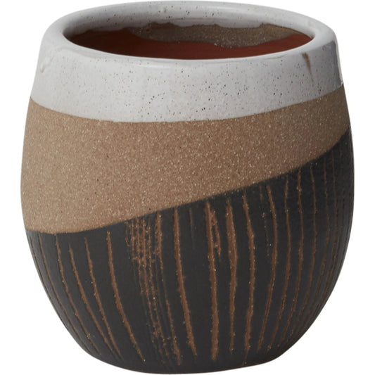 Oco Pot by Accent Decor in black. Made from ceramic in a modern style.