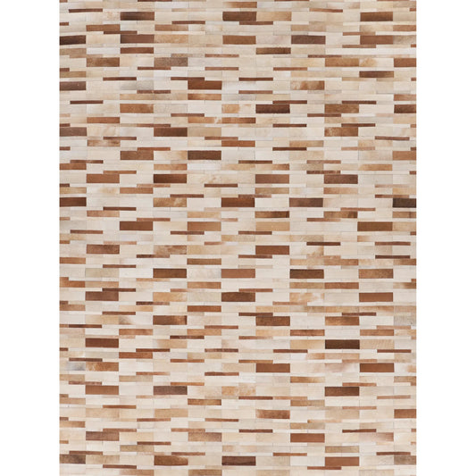 Natural Hide 9784 Rug by Exquisite Rugs in beige. Made from leather hide in a unique style.