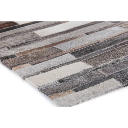 Natural Hide Rug by Exquisite Rugs in gray. Made from leather hide in a unique style.