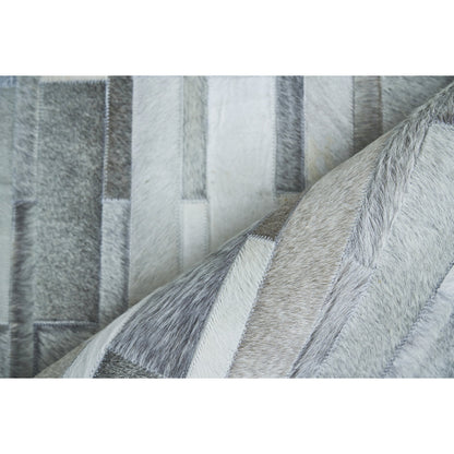 Natural Hide Rug by Exquisite Rugs in gray. Made from leather hide in a unique style.