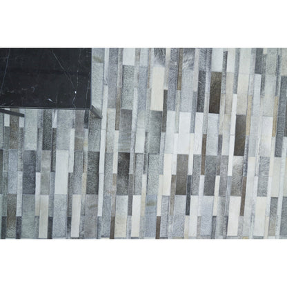 Natural Hide Rug by Exquisite Rugs in gray. Made from leather hide in a unique style.