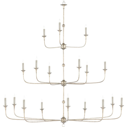 Nottaway Grande Chandelier by Currey and Company. Made from wrought iron in a traditional style.