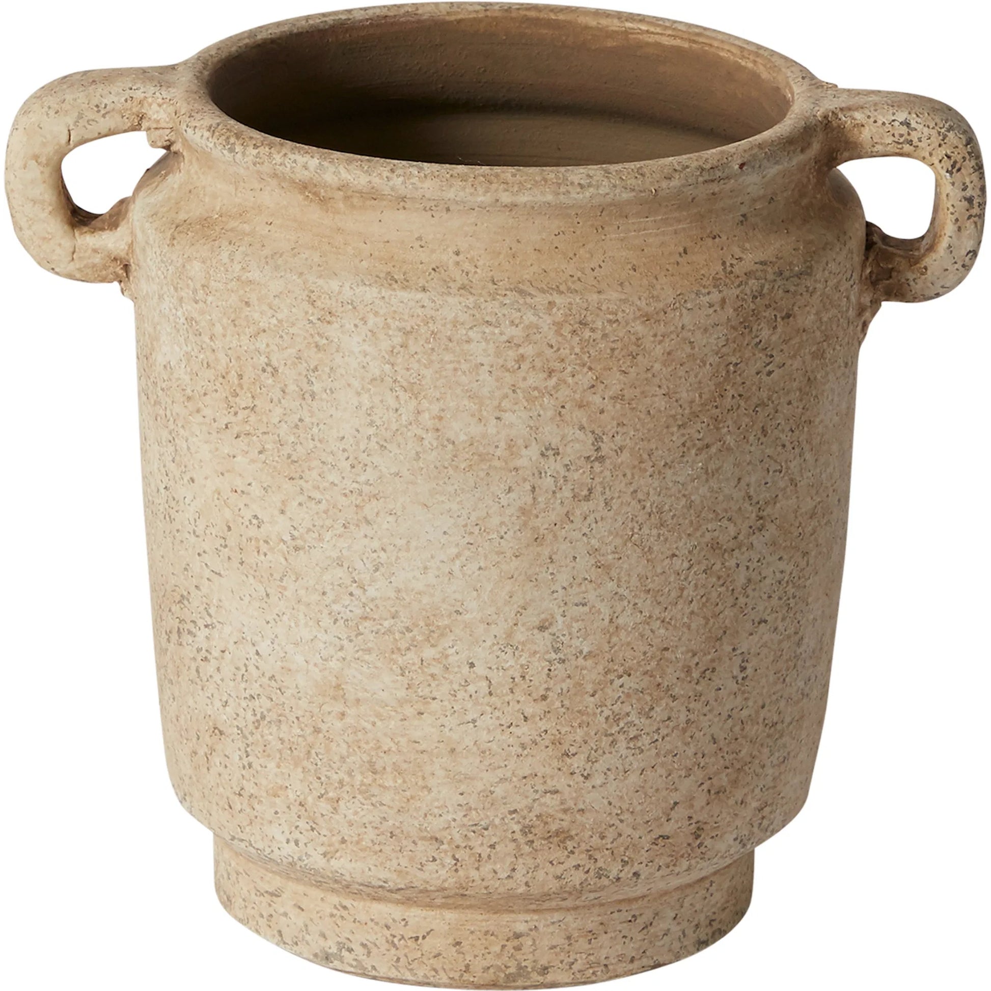 Revival Vase 2 (Set of 2) by Accent Decor in off-white. Made from ceramic in a rustic style.