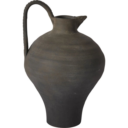 Ravine Jug by Accent Decor in brown. Made from ceramic in a modern style.