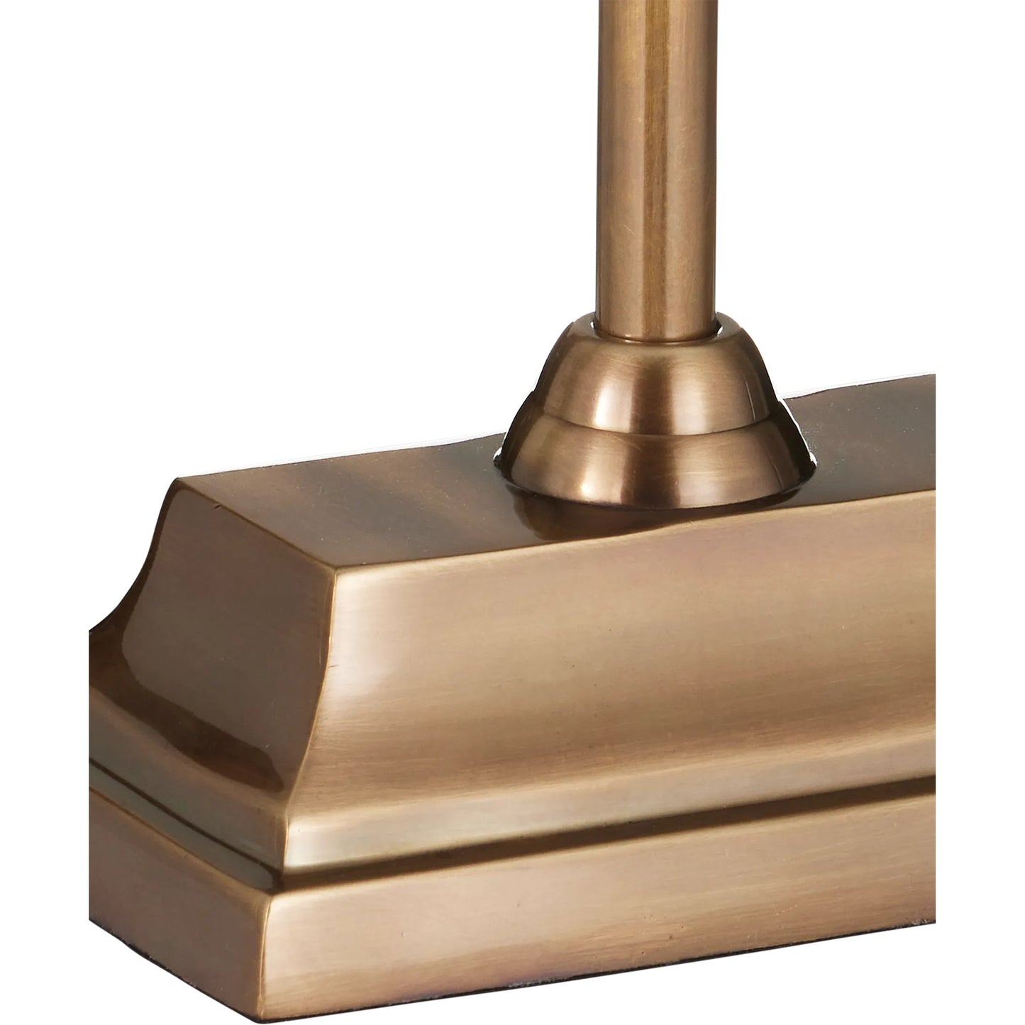 005 SI-2524316 | Closeup | Geddy Table Lamp by Currey and Company in antique brass. Made from brass in a modern style.