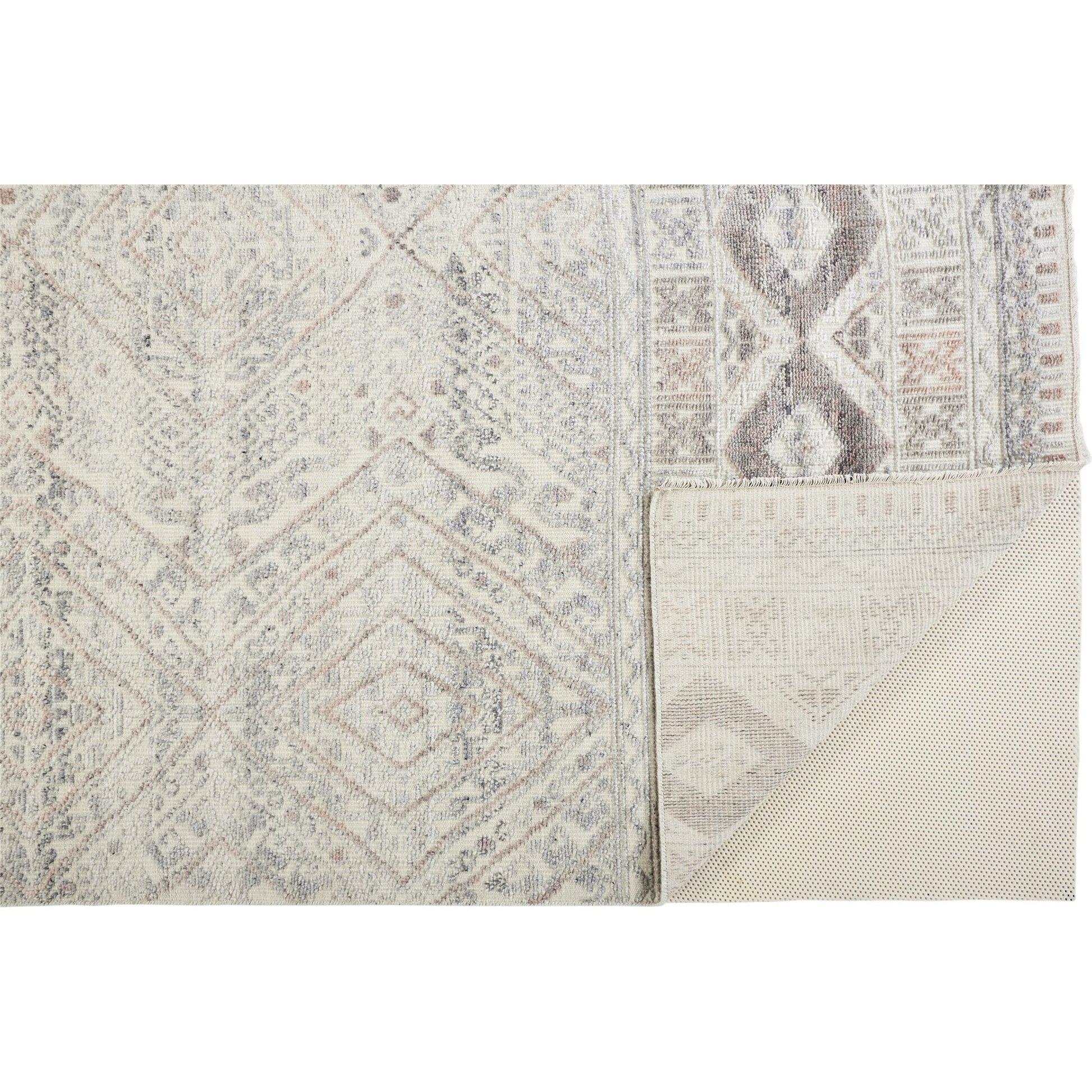 Payton Transitional Diamond Rug - 6495F by Feizy. Made from viscose, wool in a unique style.