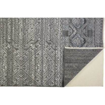 Payton Transitional Diamond Rug - 6495F by Feizy. Made from viscose, wool in a unique style.