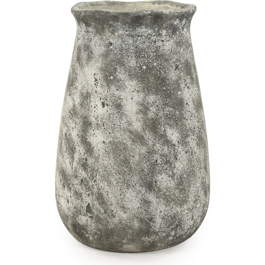 Distressed Stoneware Vase by Zentique in distressed gray and stoneware. Made from stoneware in a cottage & farmhouse style.