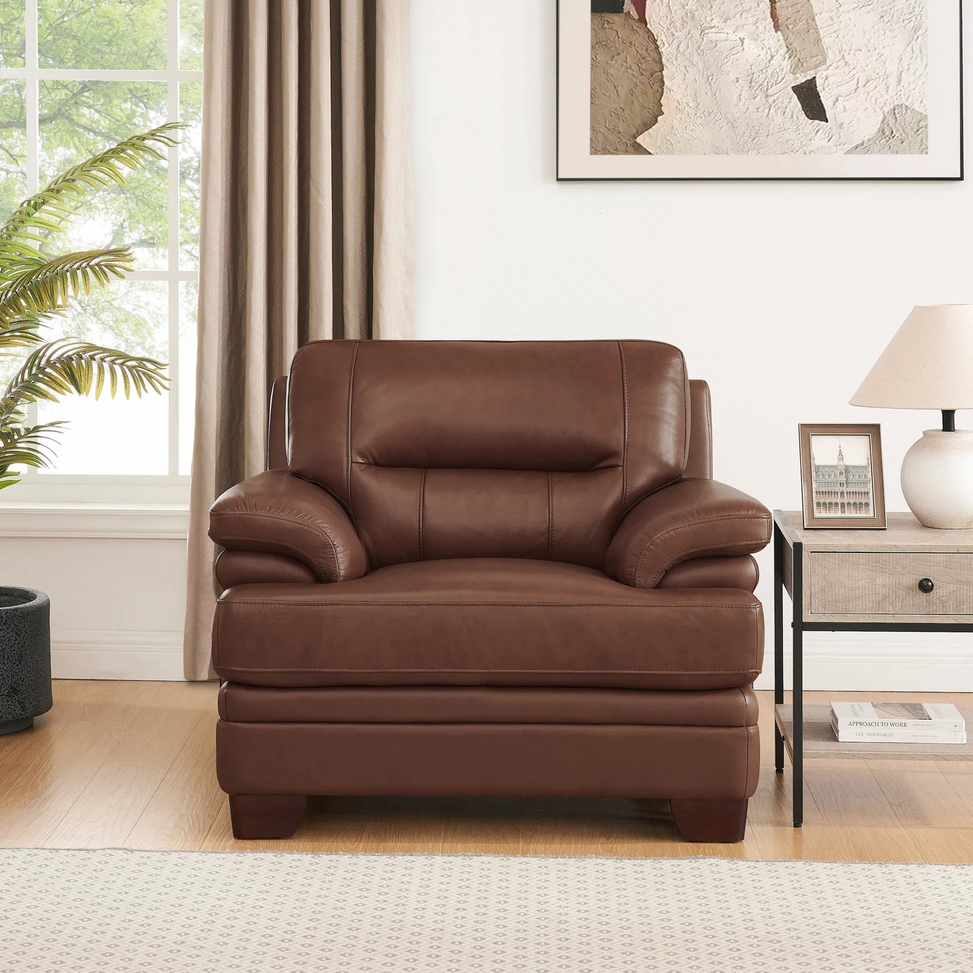 Luxor Chair by Hydeline in black. Made from leather in a modern style.