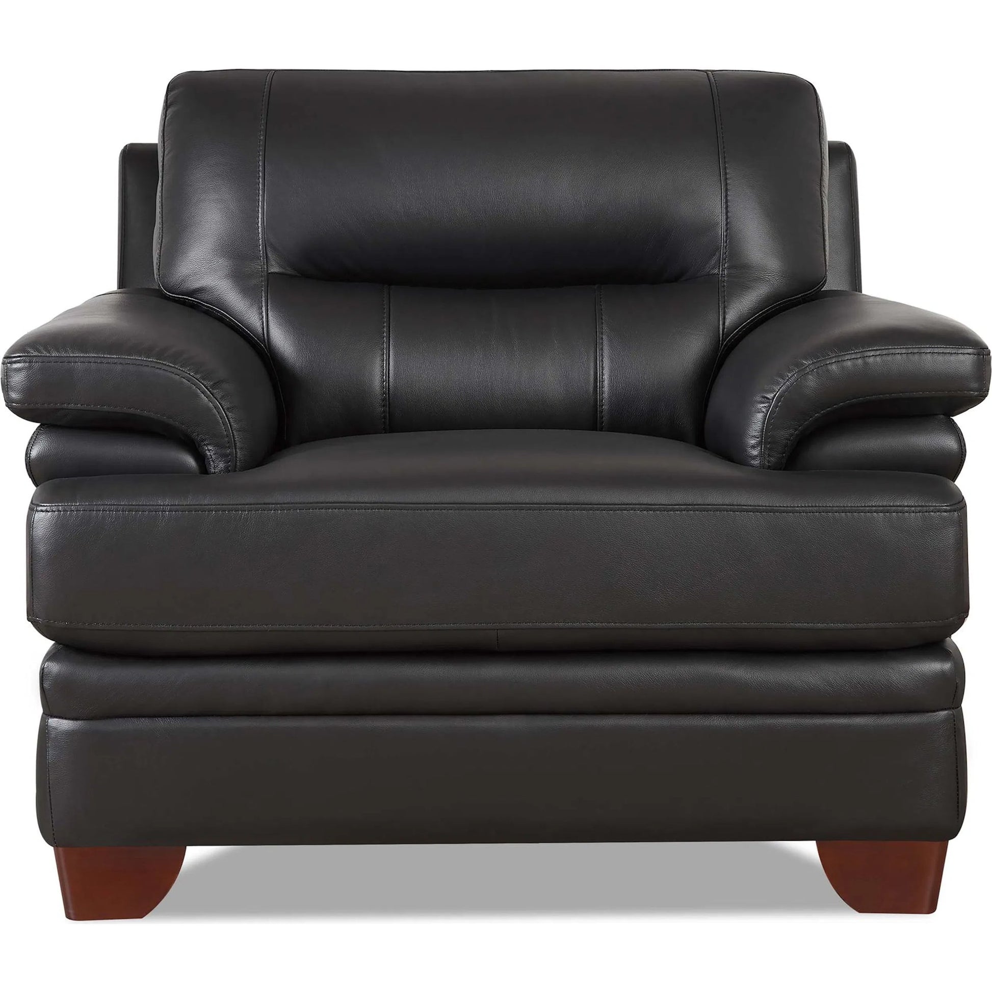 Luxor Chair by Hydeline in black. Made from leather in a modern style.