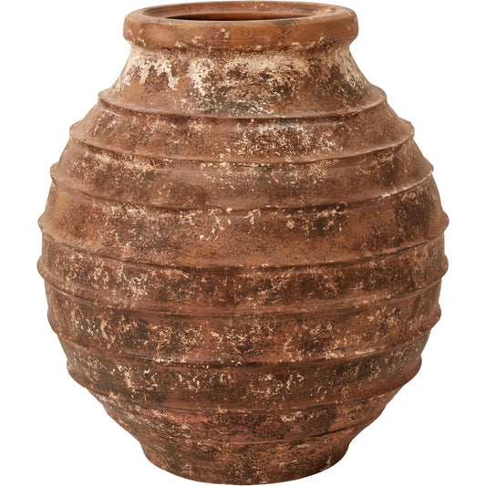 Bellamar Vase by Accent Decor in brown. Made from ceramic in a unique style.