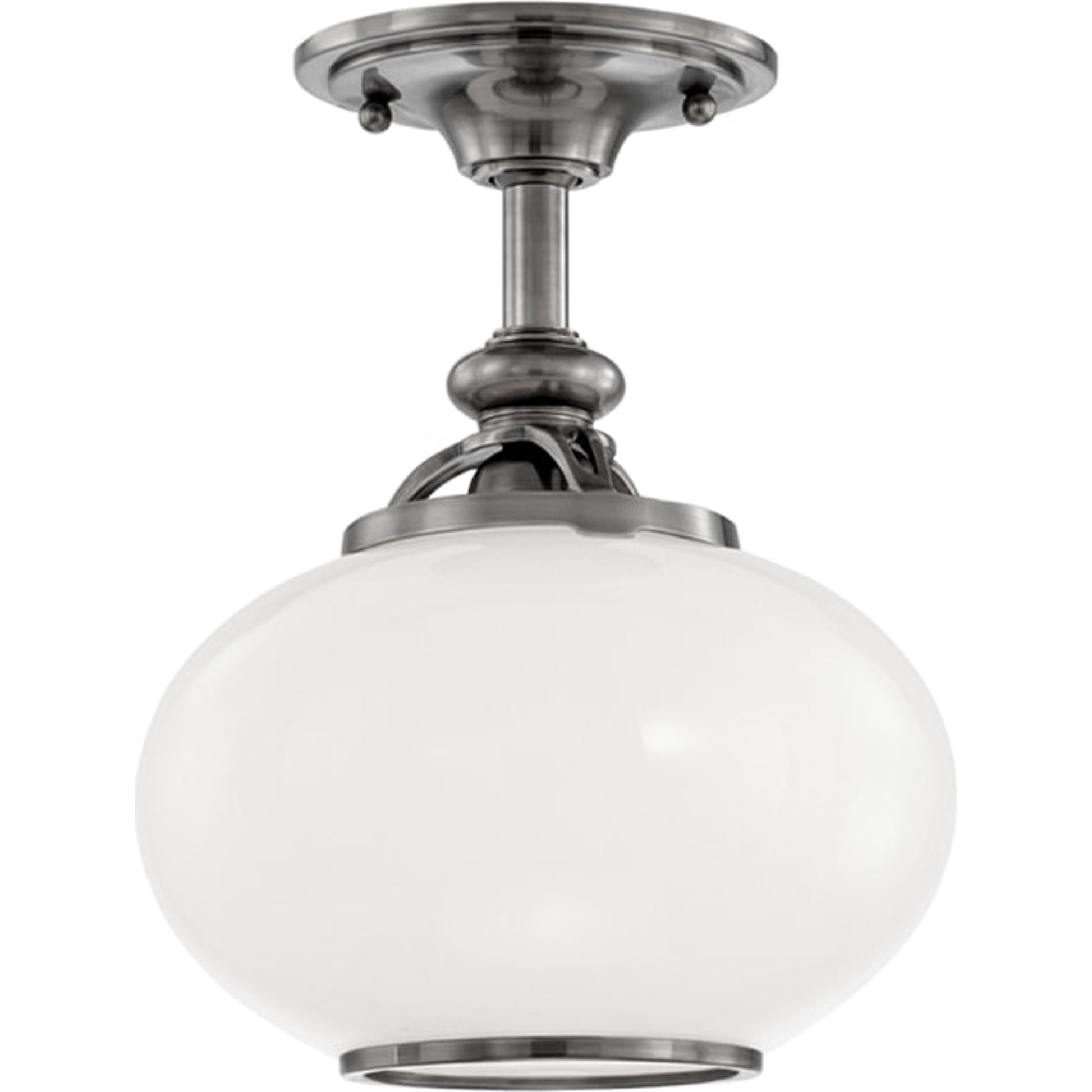 Canton Semi Flush by Hudson Valley in old bronze. Made from brass in a traditional style.