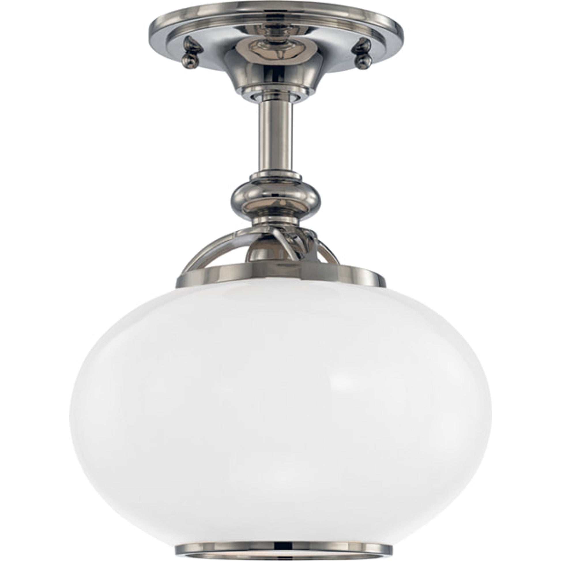 Canton Semi Flush by Hudson Valley in old bronze. Made from brass in a traditional style.