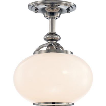 Canton Semi Flush by Hudson Valley in old bronze. Made from brass in a traditional style.