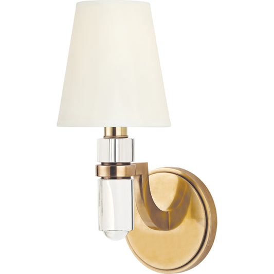 Dayton Wall Sconce by Hudson Valley. Made from brass in a transitional style.