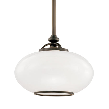 Canton Semi Flush by Hudson Valley in old bronze. Made from brass in a traditional style.