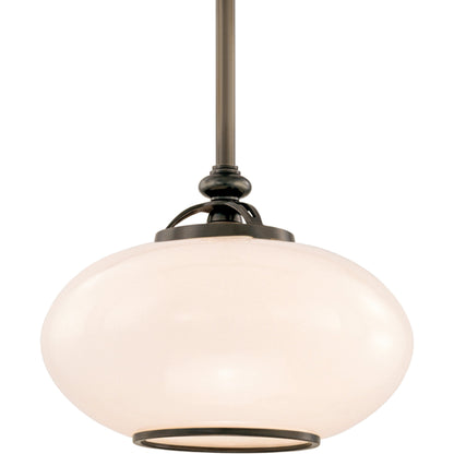 Canton Semi Flush by Hudson Valley in old bronze. Made from brass in a traditional style.