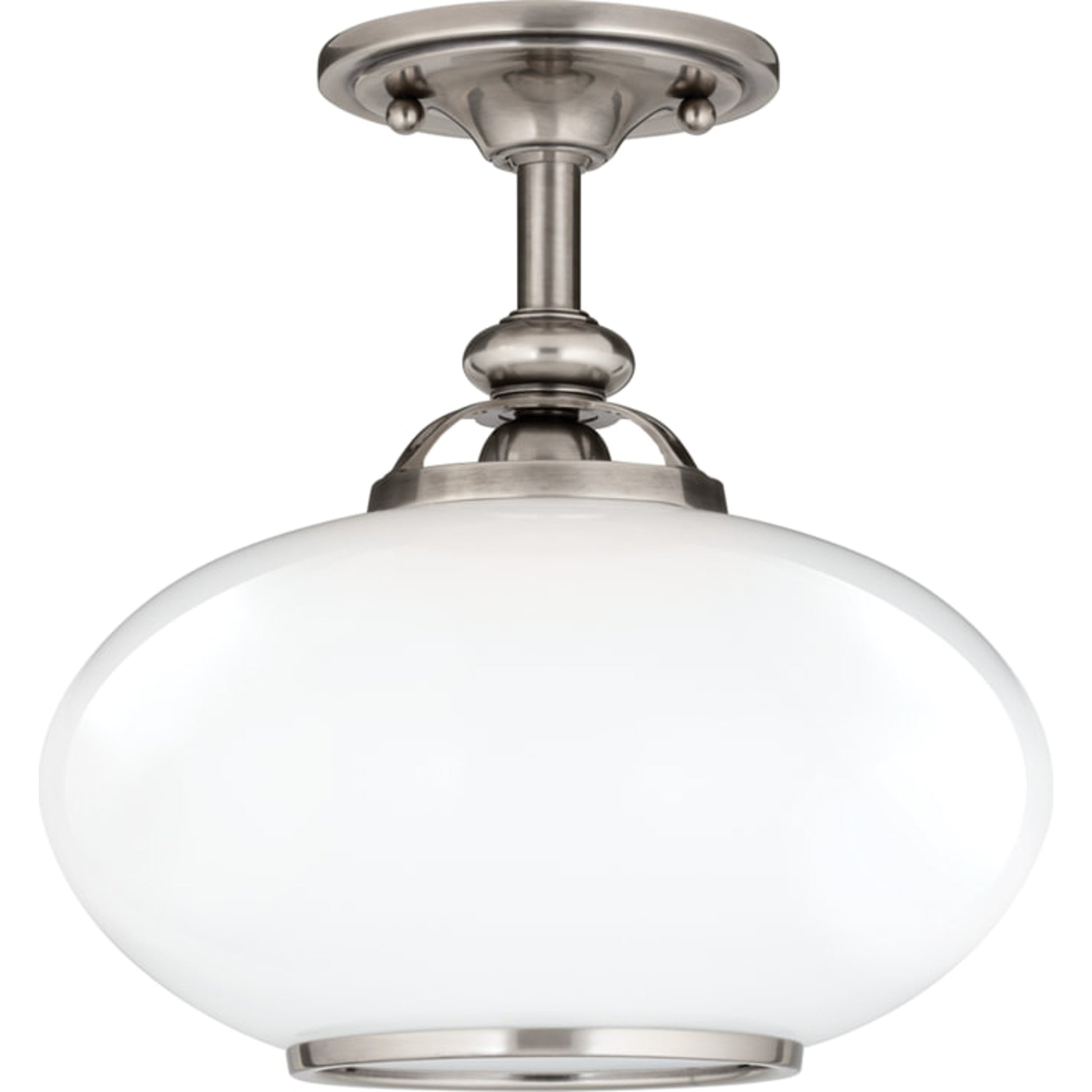 Canton Semi Flush by Hudson Valley in old bronze. Made from brass in a traditional style.