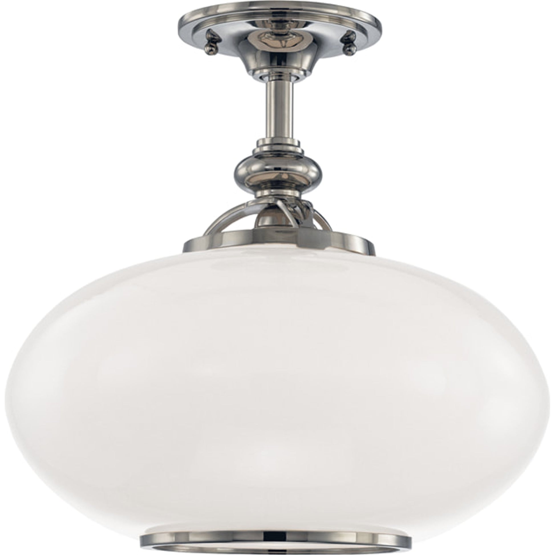 Canton Semi Flush by Hudson Valley in old bronze. Made from brass in a traditional style.