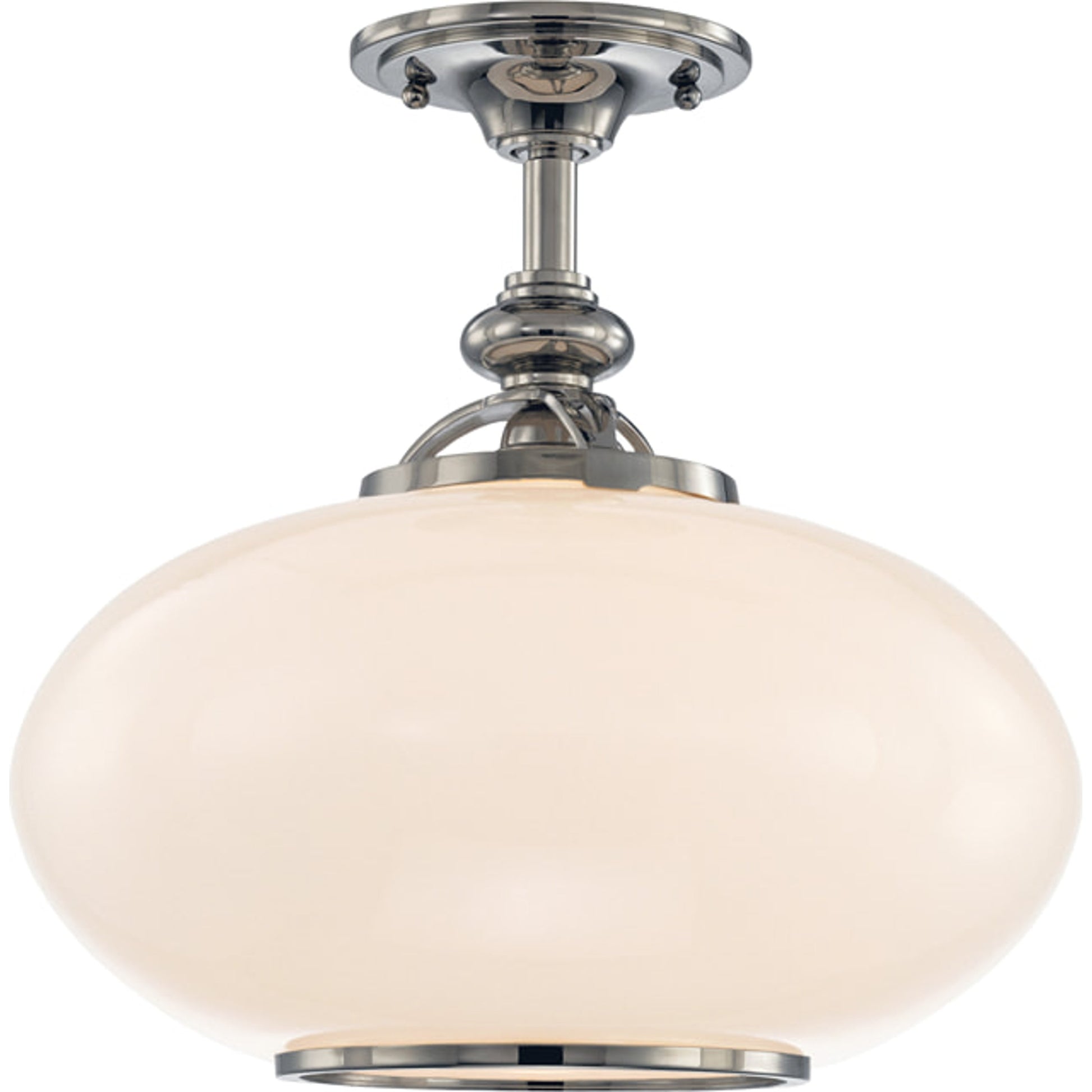 Canton Semi Flush by Hudson Valley in old bronze. Made from brass in a traditional style.