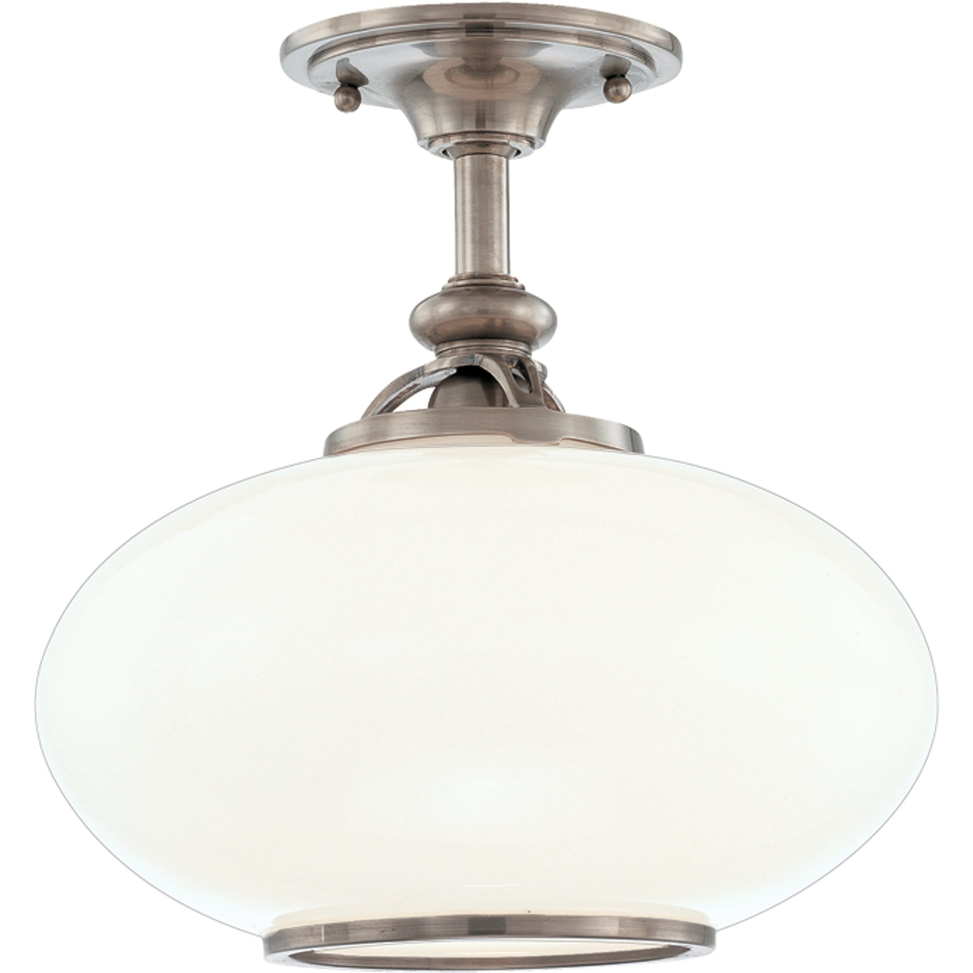 Canton Semi Flush by Hudson Valley in old bronze. Made from brass in a traditional style.