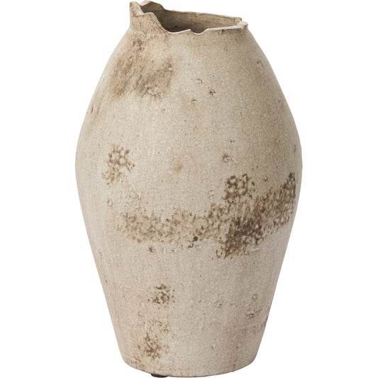 Danez Vase by Accent Decor in grey. Made from ceramic in a unique style.
