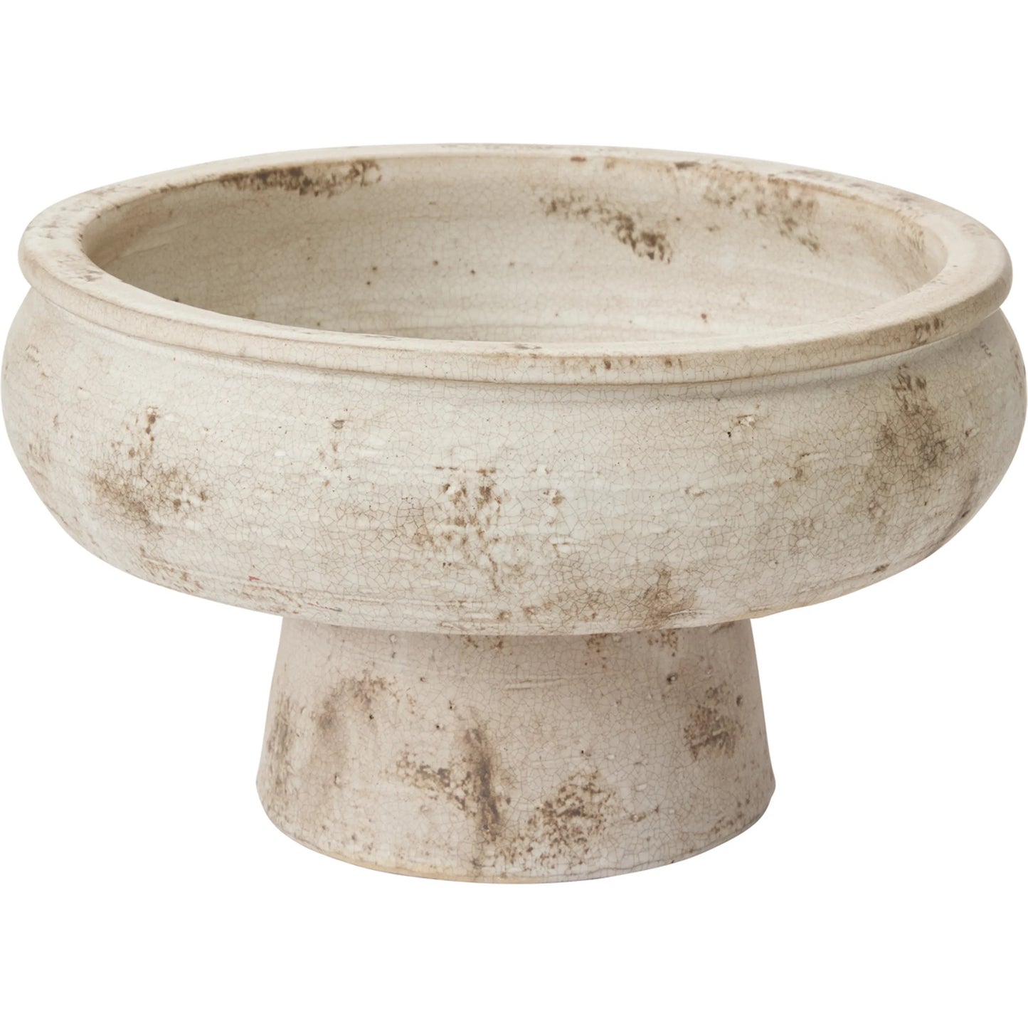 001 SI-2539665 | Primary Silo | Garance Footed Bowl by Accent Decor in grey. Made from ceramic in a unique style.