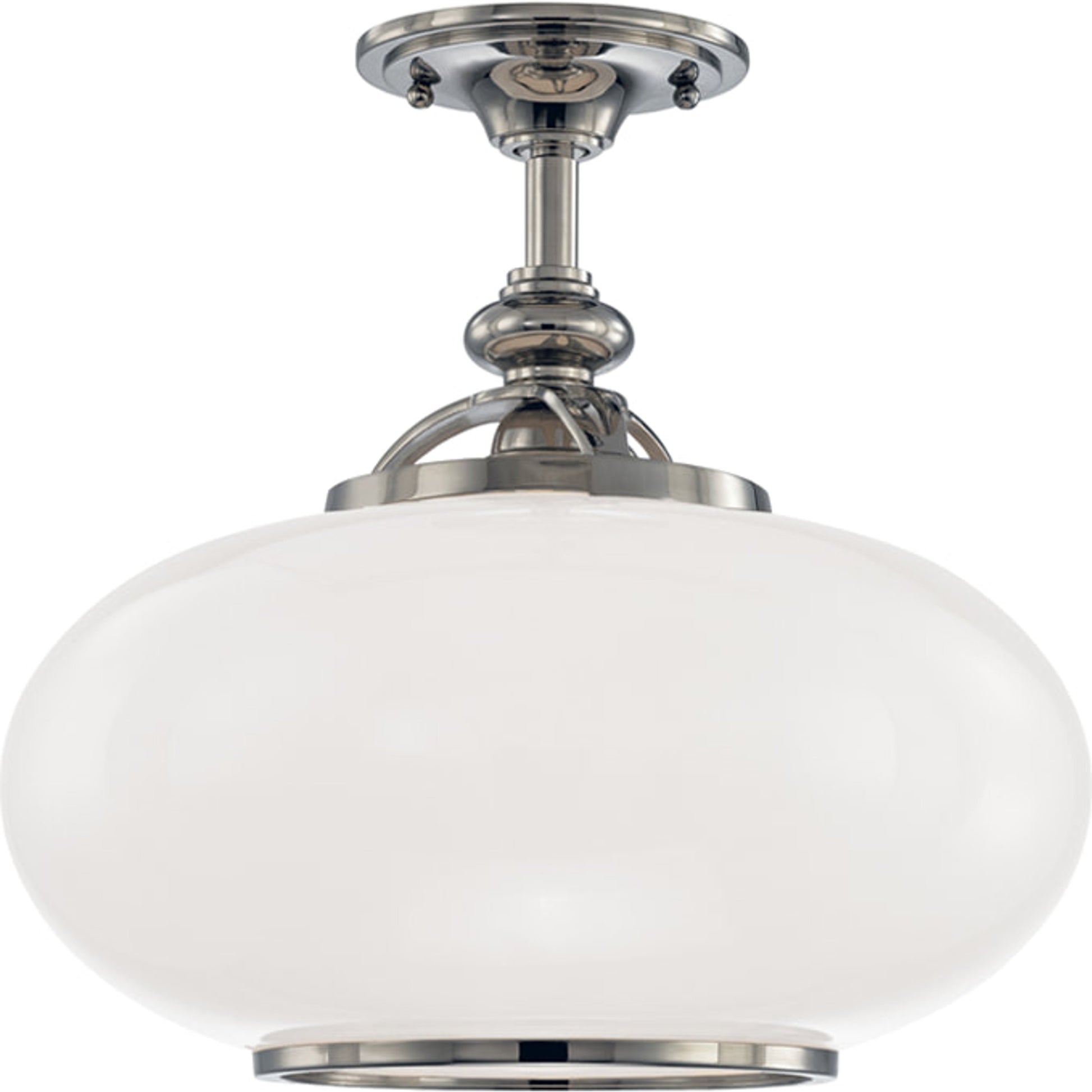 Canton Semi Flush by Hudson Valley in old bronze. Made from brass in a traditional style.