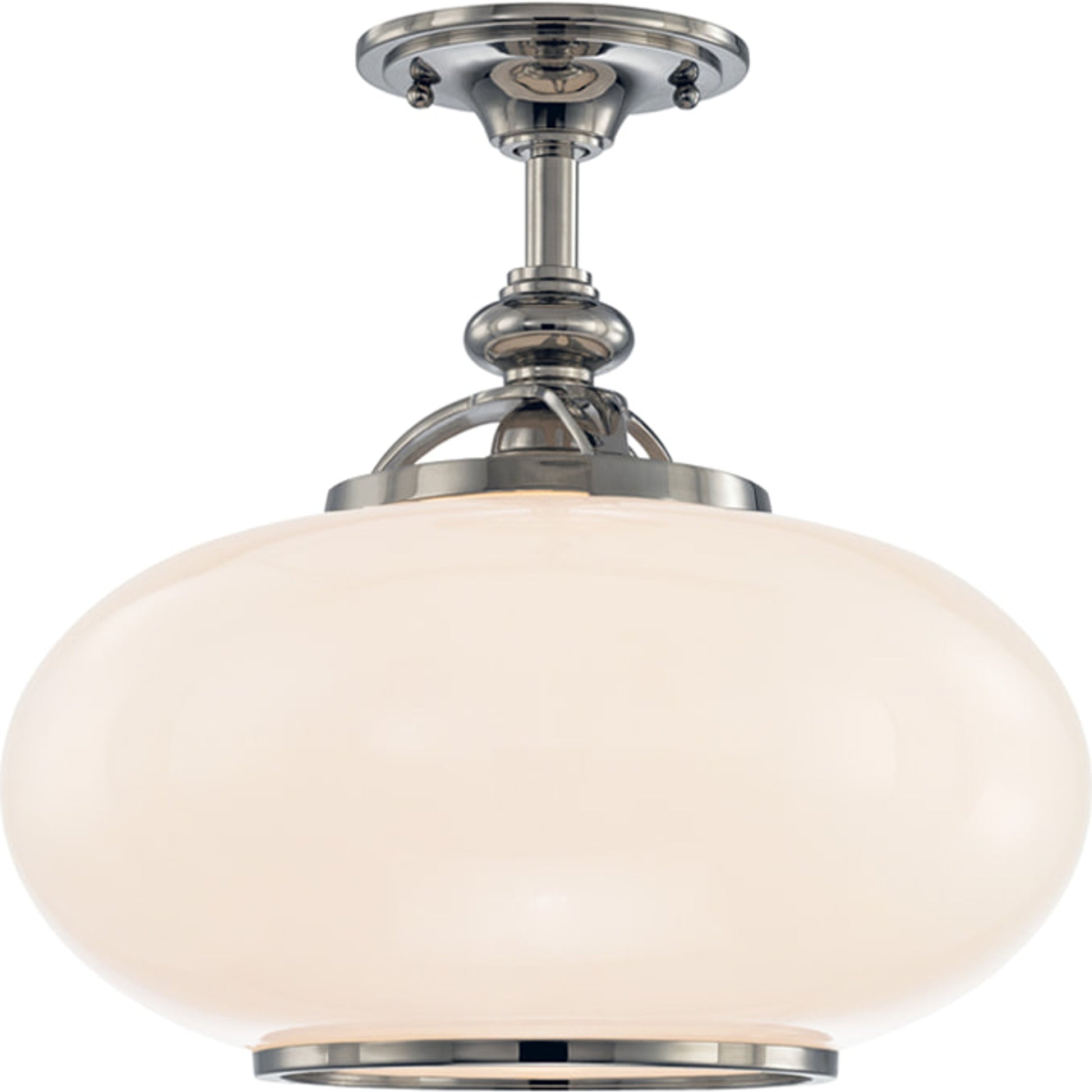 Canton Semi Flush by Hudson Valley in old bronze. Made from brass in a traditional style.