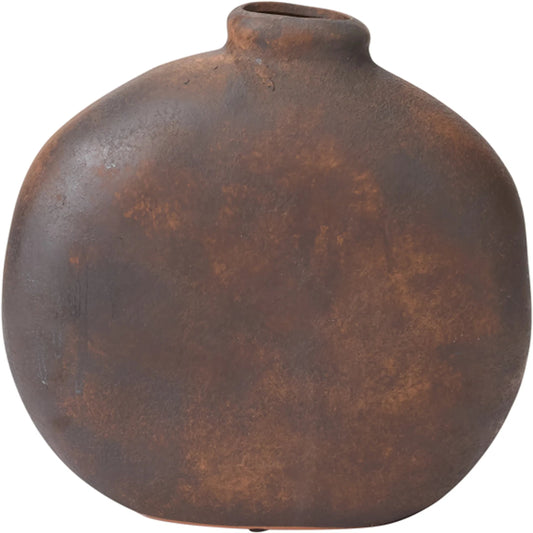 Fernando Vase by Accent Decor in brown. Made from ceramic in a unique style.
