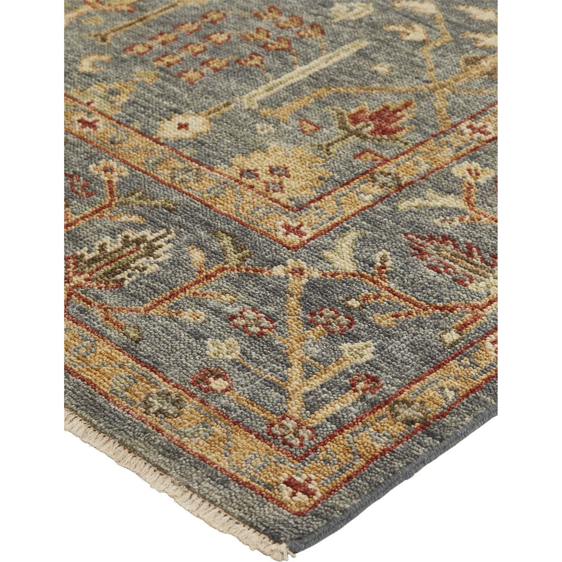 Carrington Traditional Oriental Rug - 6499F by Feizy in blue, red, gold. Made from wool in a unique style.