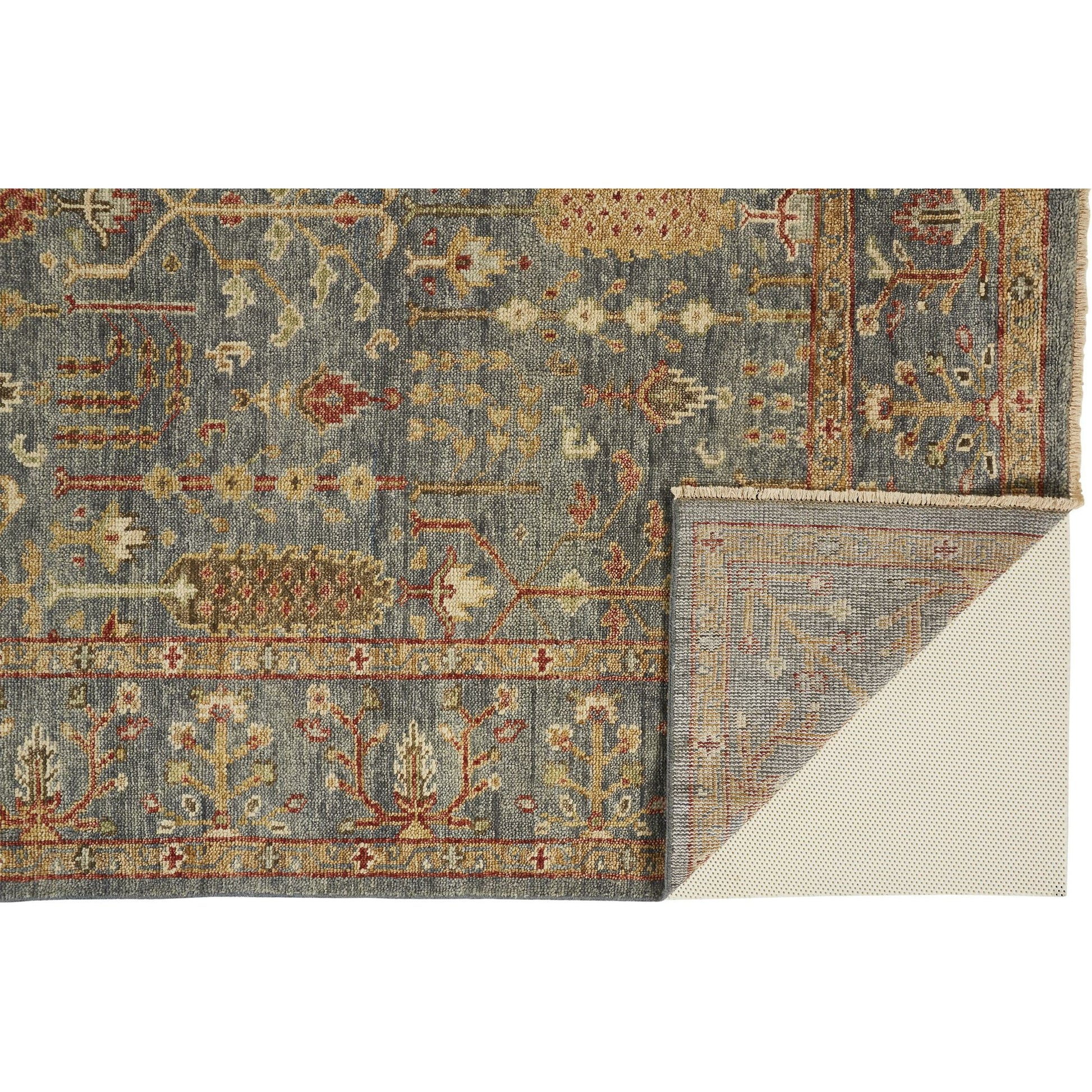 Carrington Traditional Oriental Rug - 6499F by Feizy in blue, red, gold. Made from wool in a unique style.