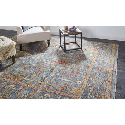 Carrington Traditional Oriental Rug - 6499F by Feizy in blue, red, gold. Made from wool in a unique style.