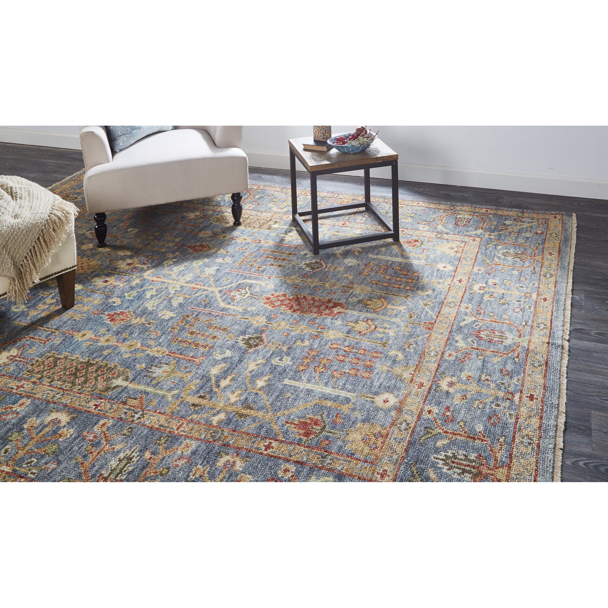 Carrington Traditional Oriental Rug - 6499F by Feizy in blue, red, gold. Made from wool in a unique style.
