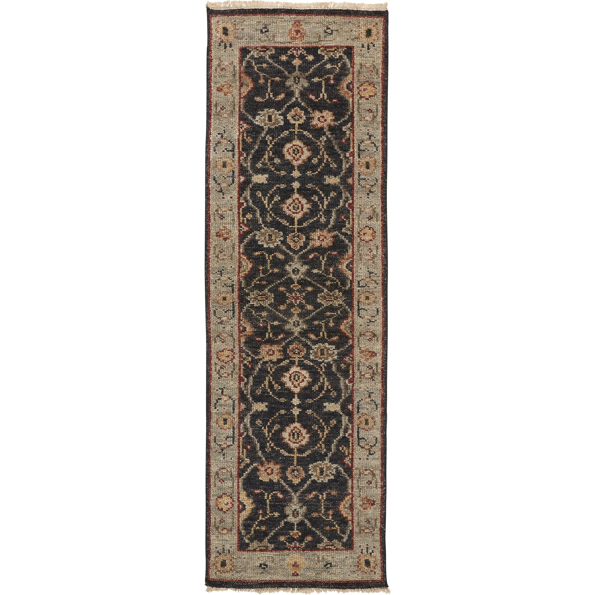 Carrington Traditional Oriental Rug - 6500F by Feizy in black, gold, gray. Made from wool in a unique style.