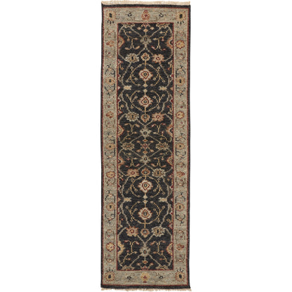 Carrington Traditional Oriental Rug - 6500F by Feizy in black, gold, gray. Made from wool in a unique style.