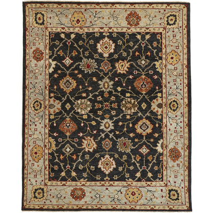 Carrington Traditional Oriental Rug - 6500F by Feizy in black, gold, gray. Made from wool in a unique style.